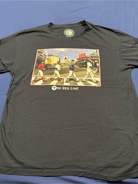 Boston Red Sox “The Red Line”Men’s Graphic Tee - Black
